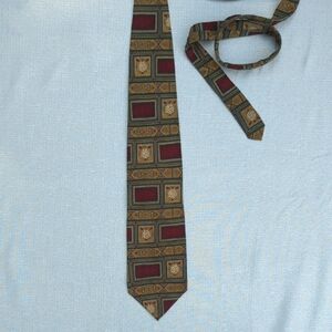 Geometric Patterned Tie - Multicolor